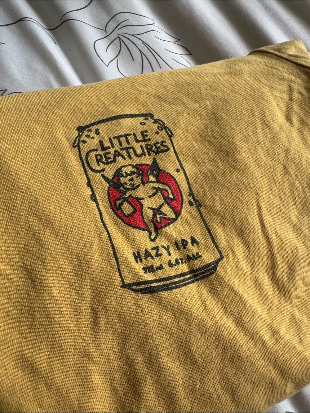 Hazy IPA Graphic Tee - Mustard Yellow - Picture 3 of 5
